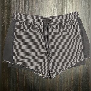 Awesome Striped Tangerine Athletic Shorts Large Excellent Condition